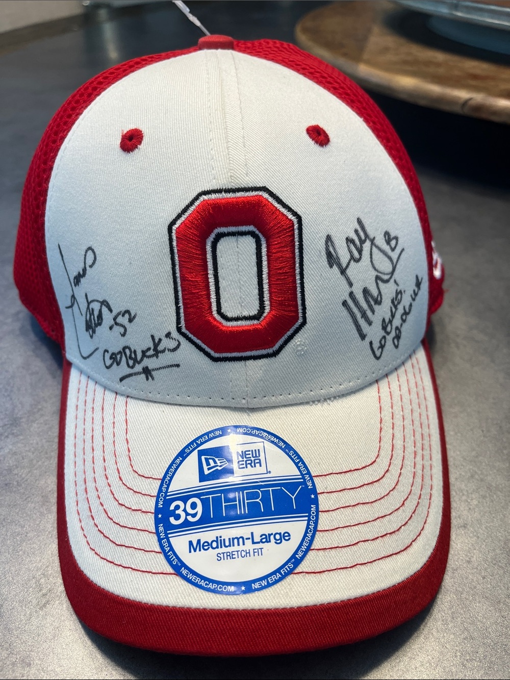 Ohio State Buckeyes New Era Signed James Cotton Roy Hall Hat M/L